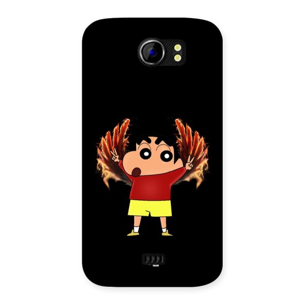 Fire Shinchan Back Case for Canvas 2 A110