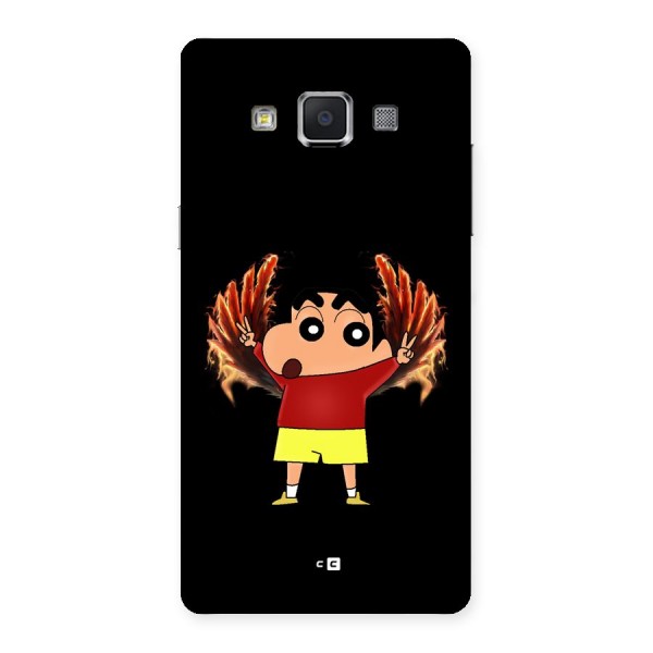Fire Shinchan Back Case for Galaxy A5