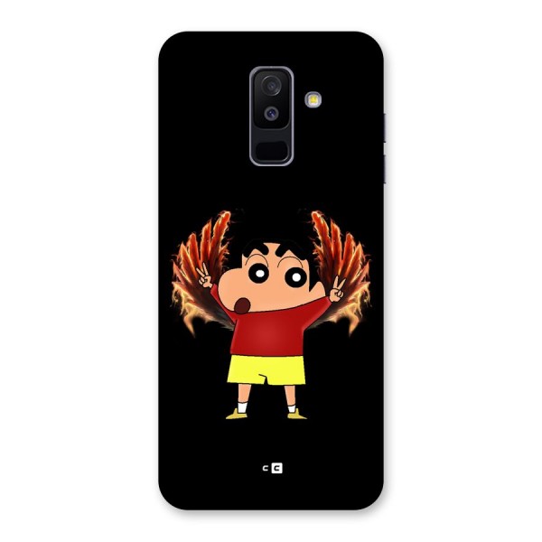 Fire Shinchan Back Case for Galaxy A6 Plus