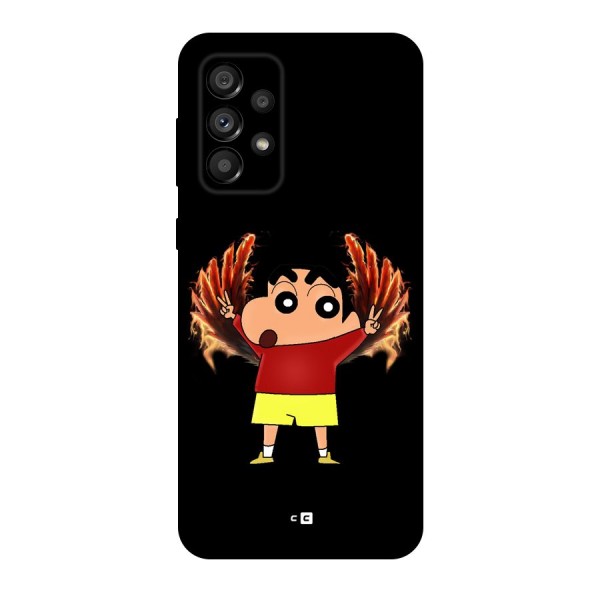 Fire Shinchan Back Case for Galaxy A73 5G