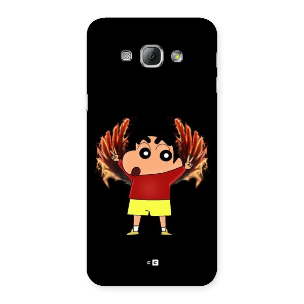 Fire Shinchan Back Case for Galaxy A8