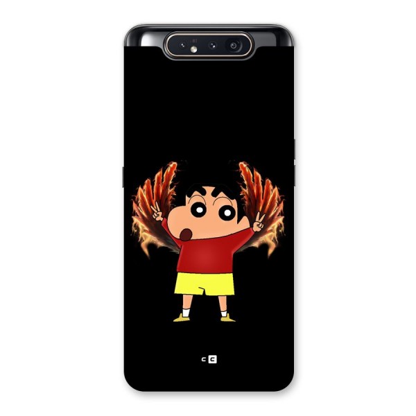 Fire Shinchan Back Case for Galaxy A80