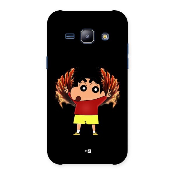 Fire Shinchan Back Case for Galaxy J1