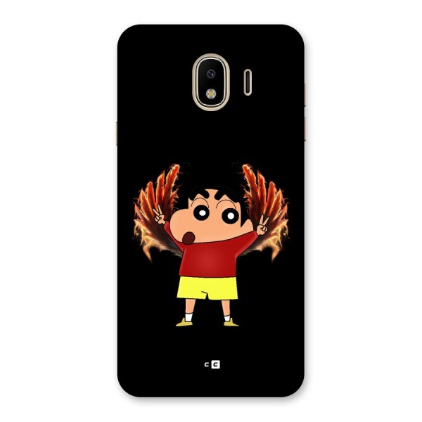 Fire Shinchan Back Case for Galaxy J4