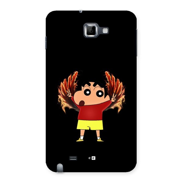Fire Shinchan Back Case for Galaxy Note