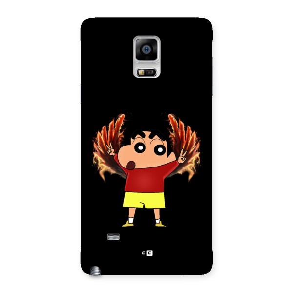 Fire Shinchan Back Case for Galaxy Note 4