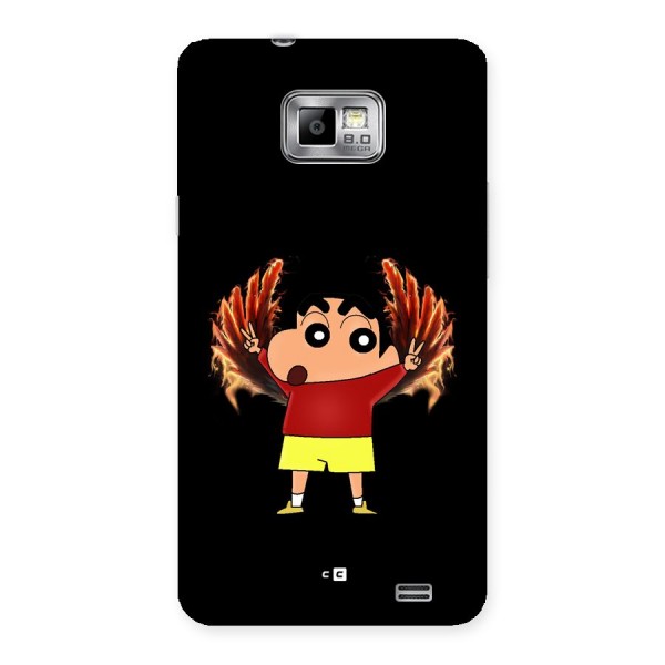 Fire Shinchan Back Case for Galaxy S2