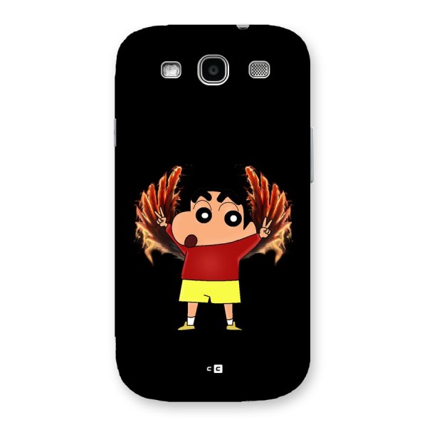 Fire Shinchan Back Case for Galaxy S3