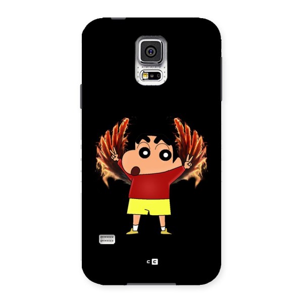 Fire Shinchan Back Case for Galaxy S5