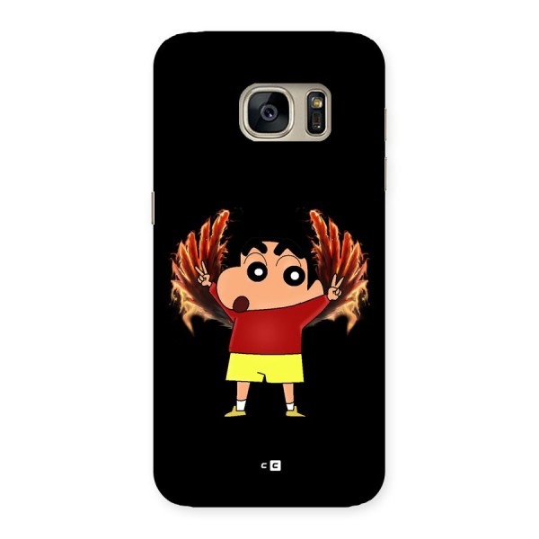 Fire Shinchan Back Case for Galaxy S7