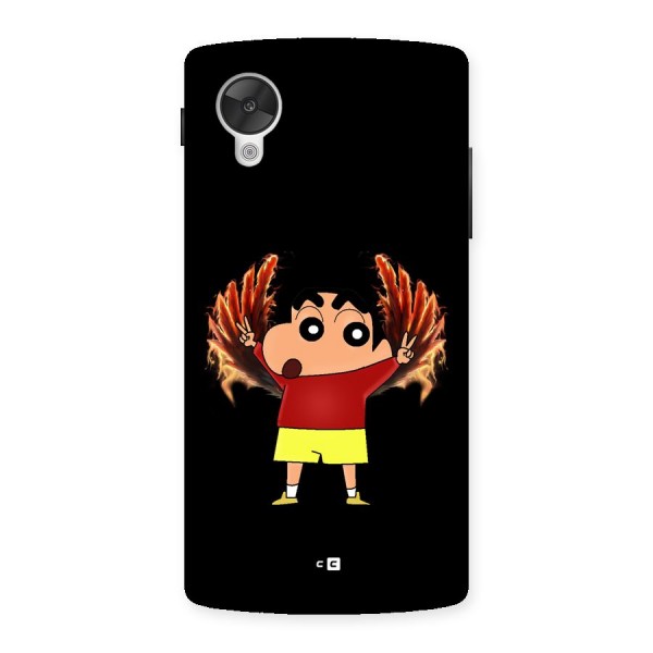 Fire Shinchan Back Case for Google Nexus 5