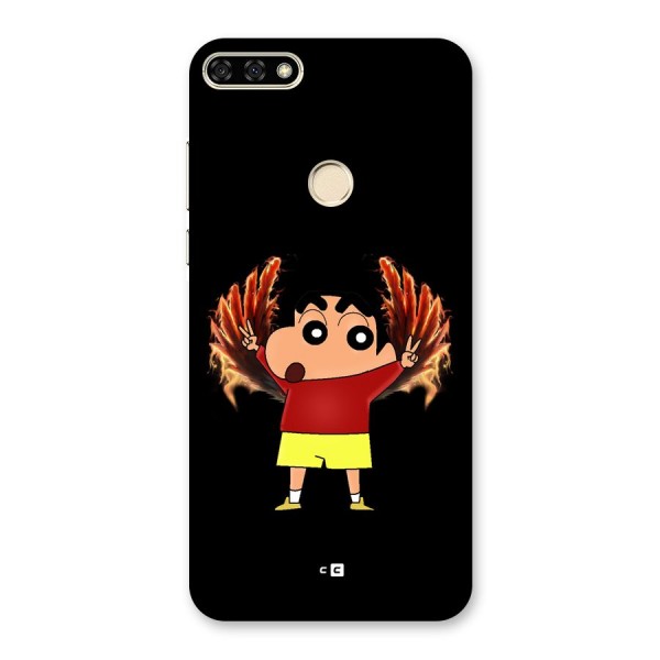 Fire Shinchan Back Case for Honor 7A