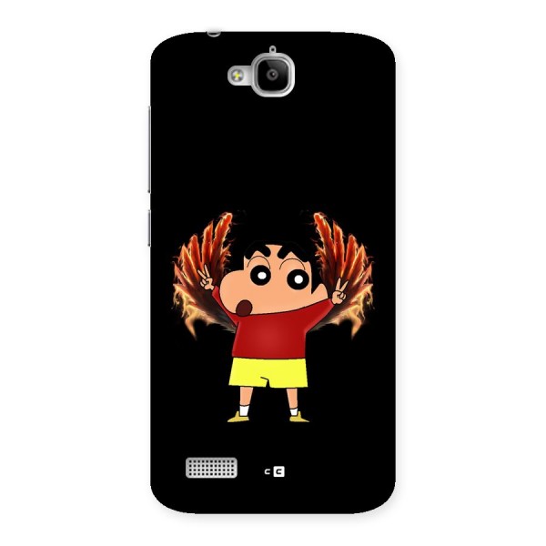 Fire Shinchan Back Case for Honor Holly