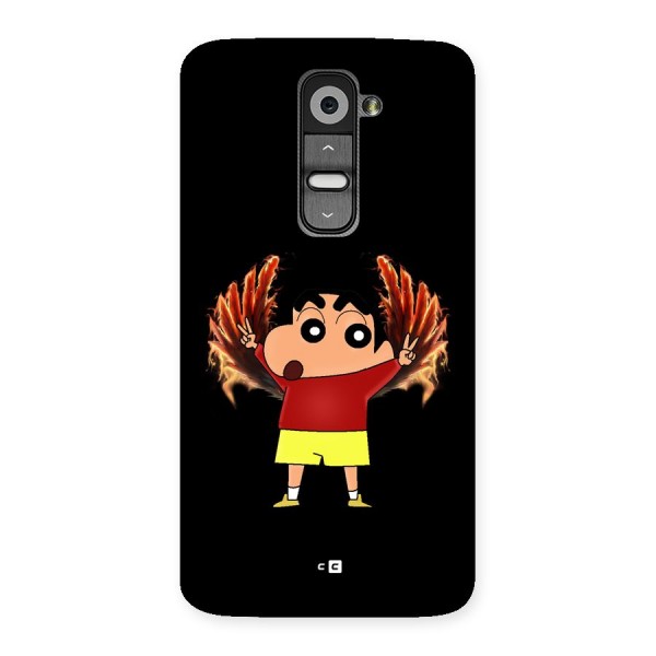 Fire Shinchan Back Case for LG G2