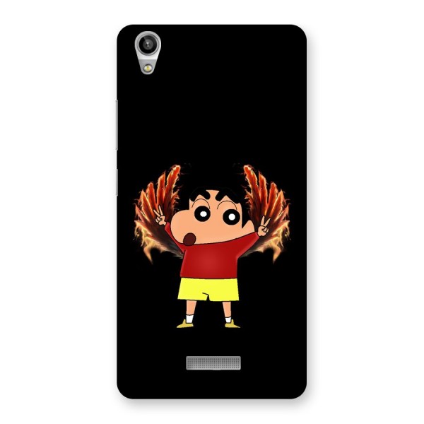 Fire Shinchan Back Case for Lava Pixel V1