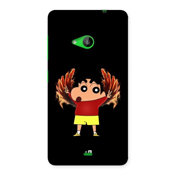 Fire Shinchan Back Case for Lumia 535