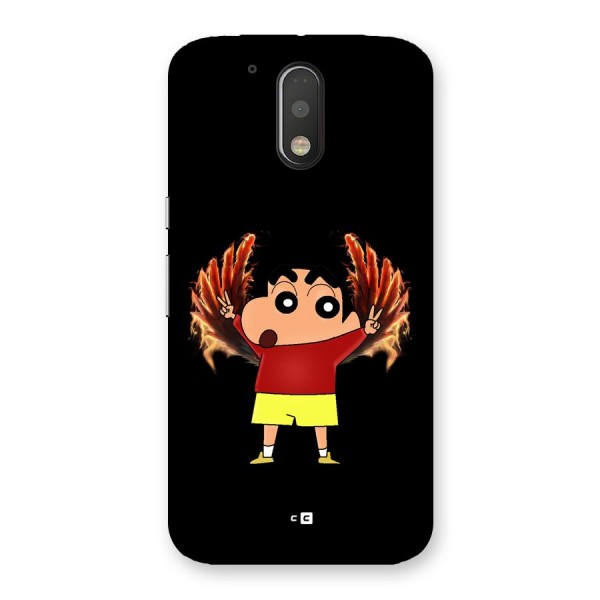 Fire Shinchan Back Case for Moto G4 Plus