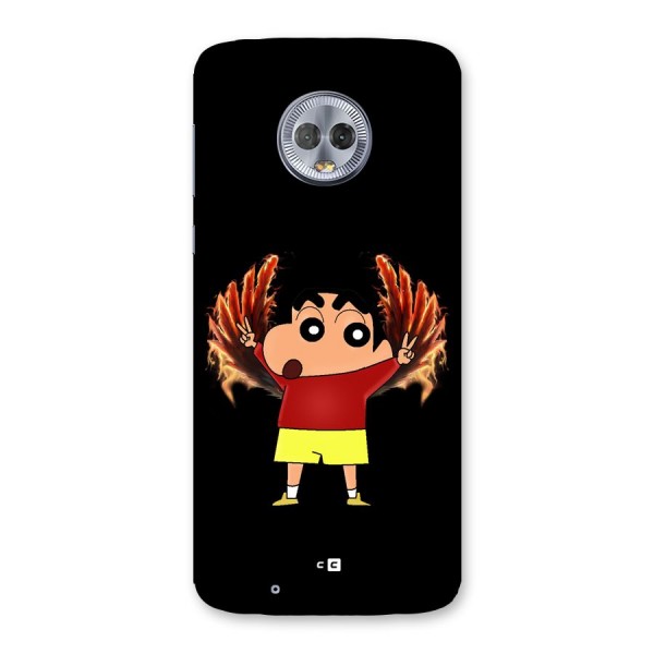 Fire Shinchan Back Case for Moto G6