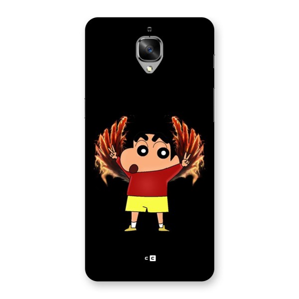 Fire Shinchan Back Case for OnePlus 3