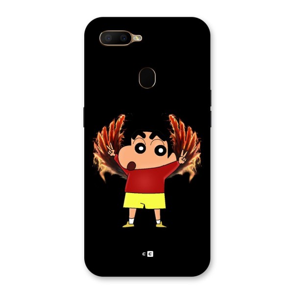 Fire Shinchan Back Case for Oppo A5s