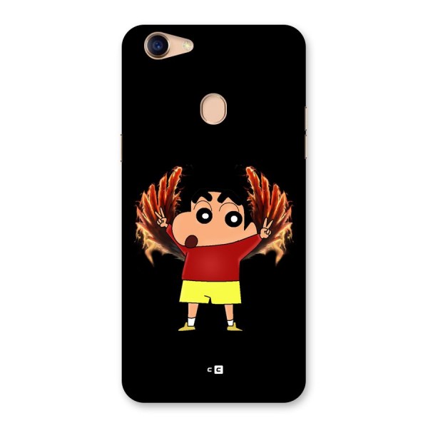 Fire Shinchan Back Case for Oppo F5 Youth