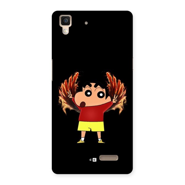 Fire Shinchan Back Case for Oppo R7