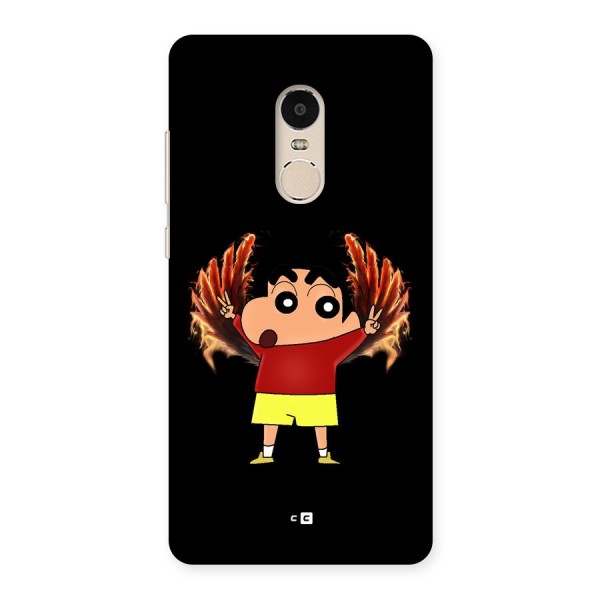 Fire Shinchan Back Case for Redmi Note 4