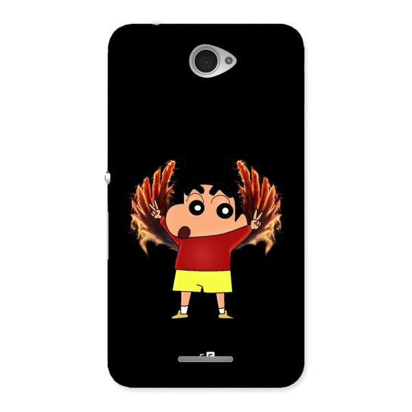 Fire Shinchan Back Case for Xperia E4