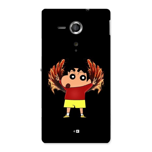 Fire Shinchan Back Case for Xperia Sp