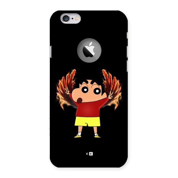 Fire Shinchan Back Case for iPhone 6 Logo Cut