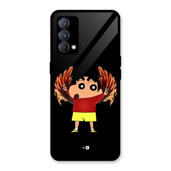 Fire Shinchan Glass Back Case for Realme GT Master Edition