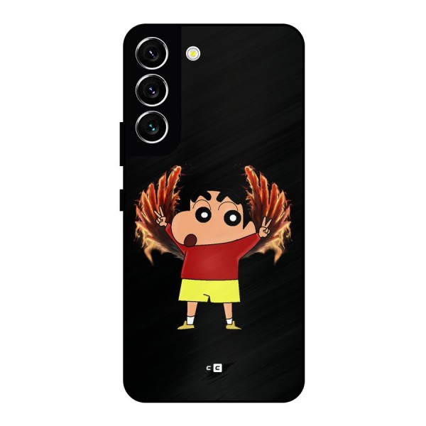 Fire Shinchan Metal Back Case for Galaxy S22 5G
