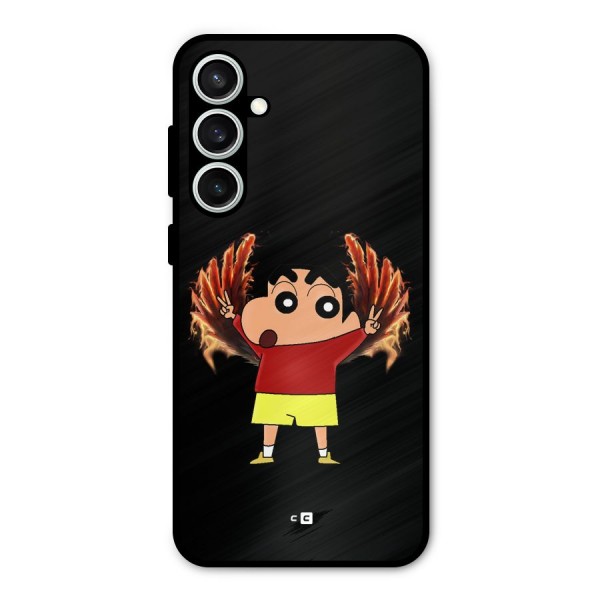 Fire Shinchan Metal Back Case for Galaxy S23 FE