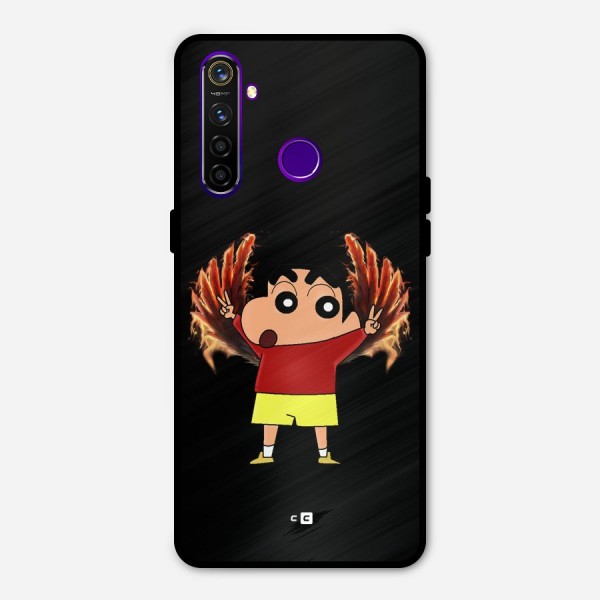 Fire Shinchan Metal Back Case for Realme 5 Pro