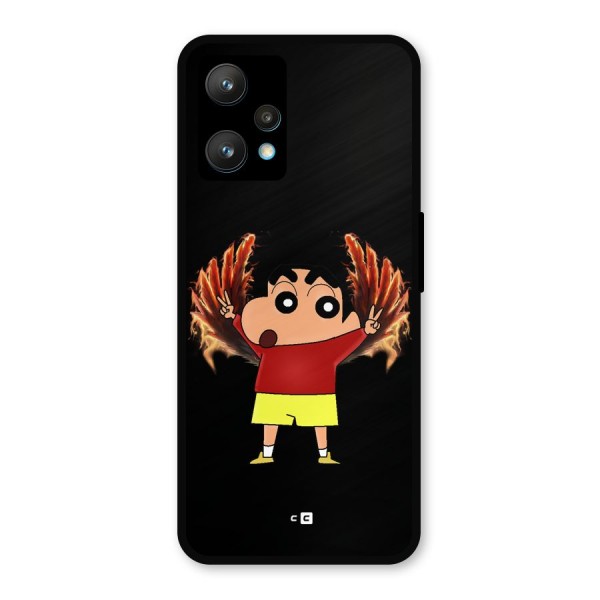 Fire Shinchan Metal Back Case for Realme 9