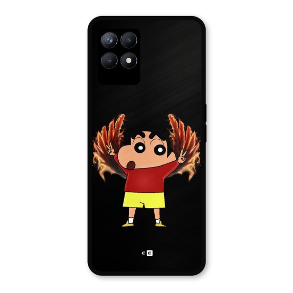 Fire Shinchan Metal Back Case for Realme Narzo 50