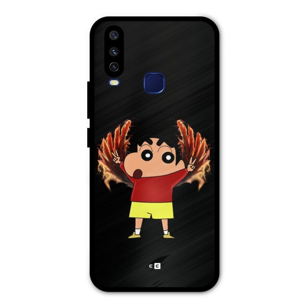 Fire Shinchan Metal Back Case for Vivo V17