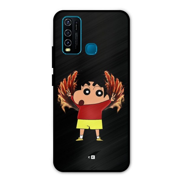 Fire Shinchan Metal Back Case for Vivo Y50