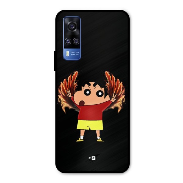 Fire Shinchan Metal Back Case for Vivo Y51A