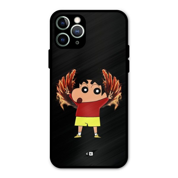 Fire Shinchan Metal Back Case for iPhone 11 Pro Max