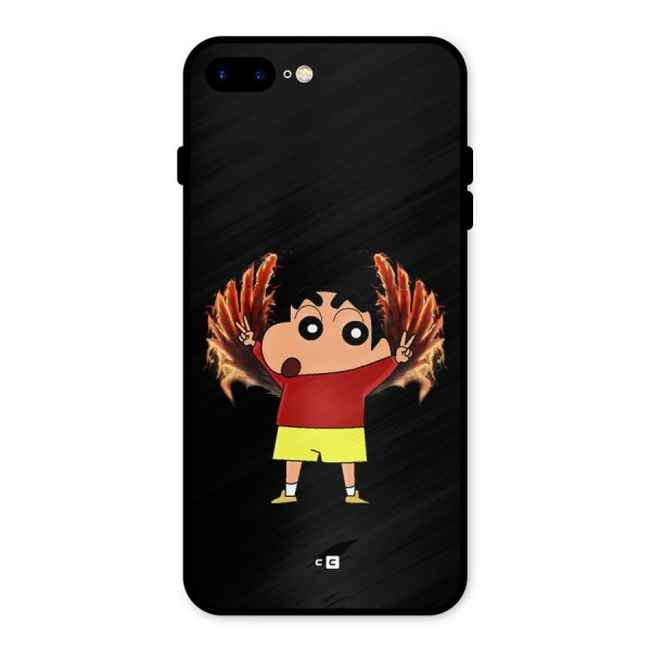Fire Shinchan Metal Back Case for iPhone 7 Plus