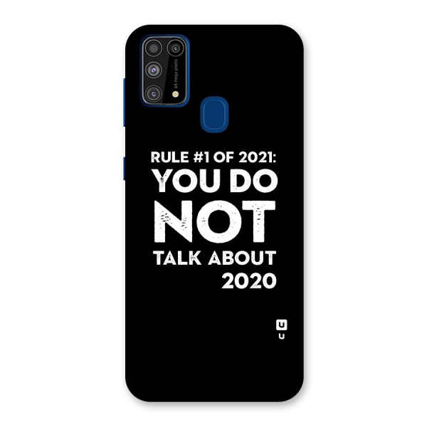 First Rule of 2021 Back Case for Galaxy F41