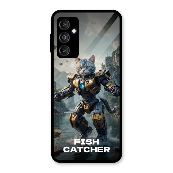 Fish Catcher Glass Back Case for Galaxy M14 5G