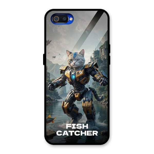 Fish Catcher Glass Back Case for Realme C2