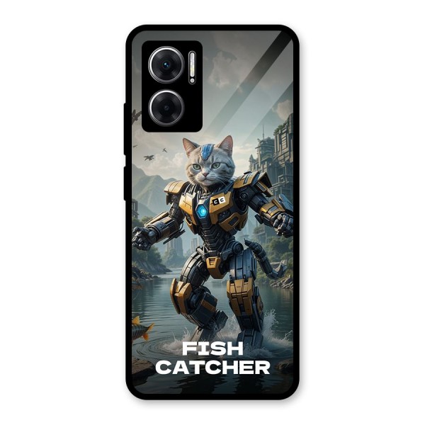 Fish Catcher Glass Back Case for Redmi 11 Prime 5G