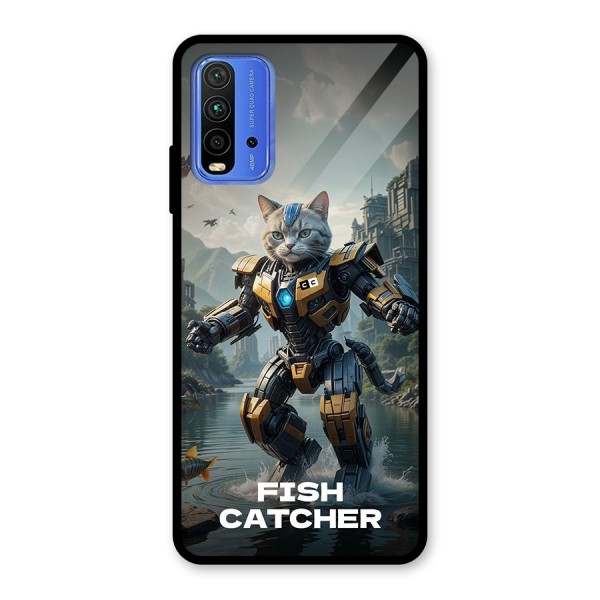 Fish Catcher Glass Back Case for Redmi 9 Power