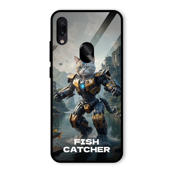 Fish Catcher Glass Back Case for Redmi Note 7S