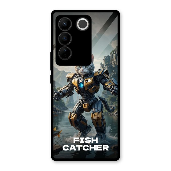 Fish Catcher Glass Back Case for Vivo V27