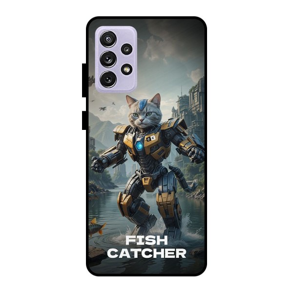 Fish Catcher Metal Back Case for Galaxy A72