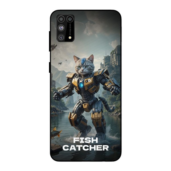 Fish Catcher Metal Back Case for Galaxy F41